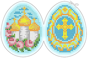 ЗА5-037 Пасхальное яйцо 6х8 - Интернет-магазин товаров для вышивки бисером "Ручки Золотые", Ноябрьск