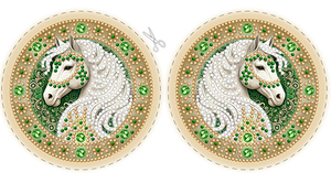 ЗА5-050 Игрушка новогодняя 9х9 - Интернет-магазин товаров для вышивки бисером "Ручки Золотые", Ноябрьск