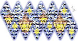 ЗОИА5-006 Новогодняя игрушка 6х8 - Интернет-магазин товаров для вышивки бисером "Ручки Золотые", Ноябрьск